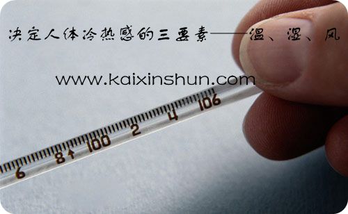 決定人體冷熱感的三要素——溫、濕、風(fēng)